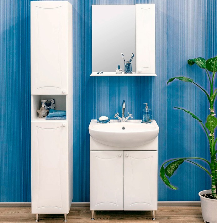 Зеркало с шкафчиком Sanflor Карина 55 R