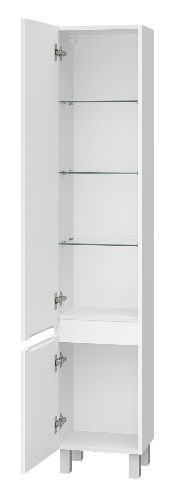 Пенал Brevita Victory 35 напольный/подвесной, L, белый