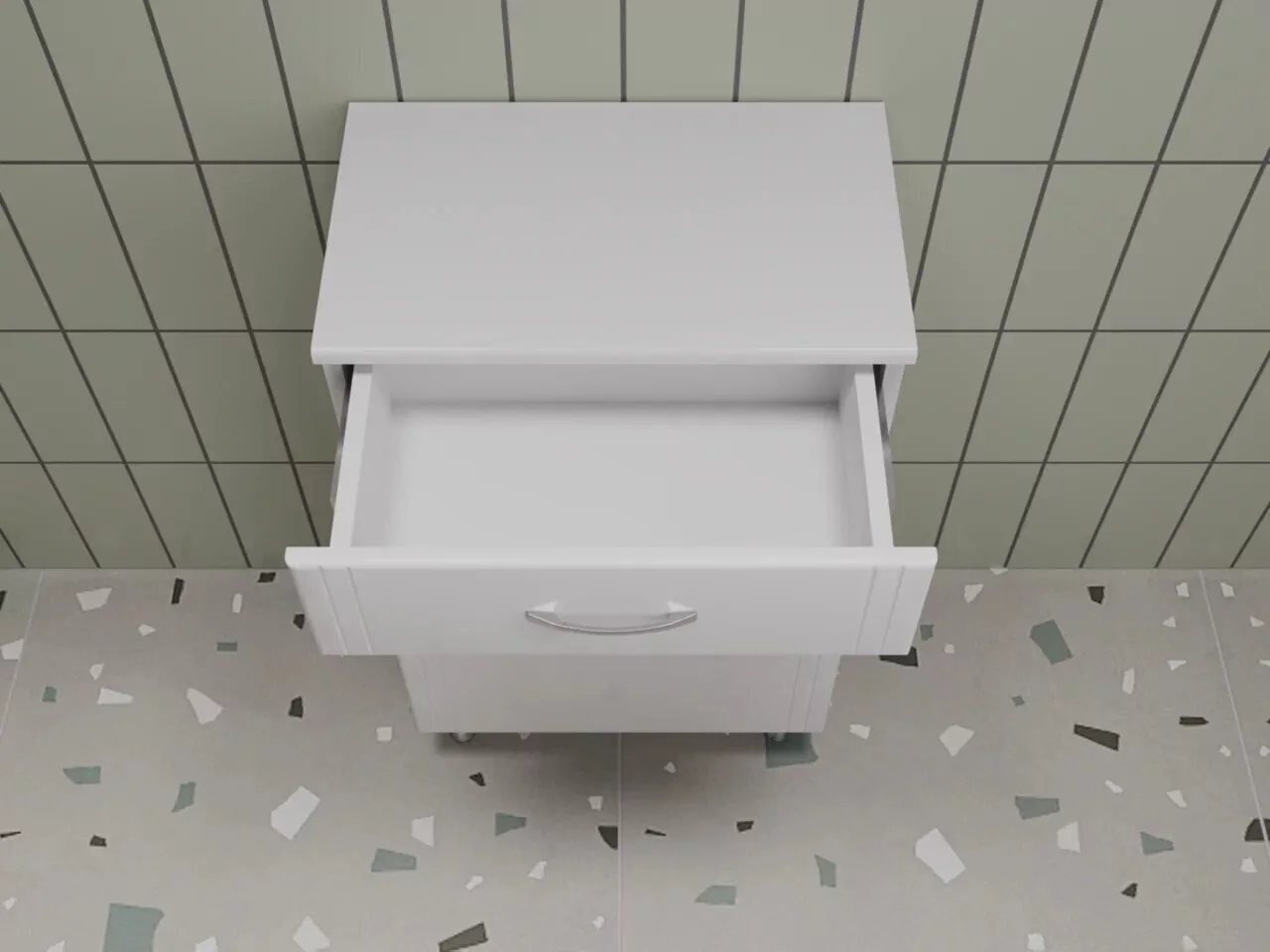 Тумба-комод Style Line Эко Стандарт 50 3 ящика, белый