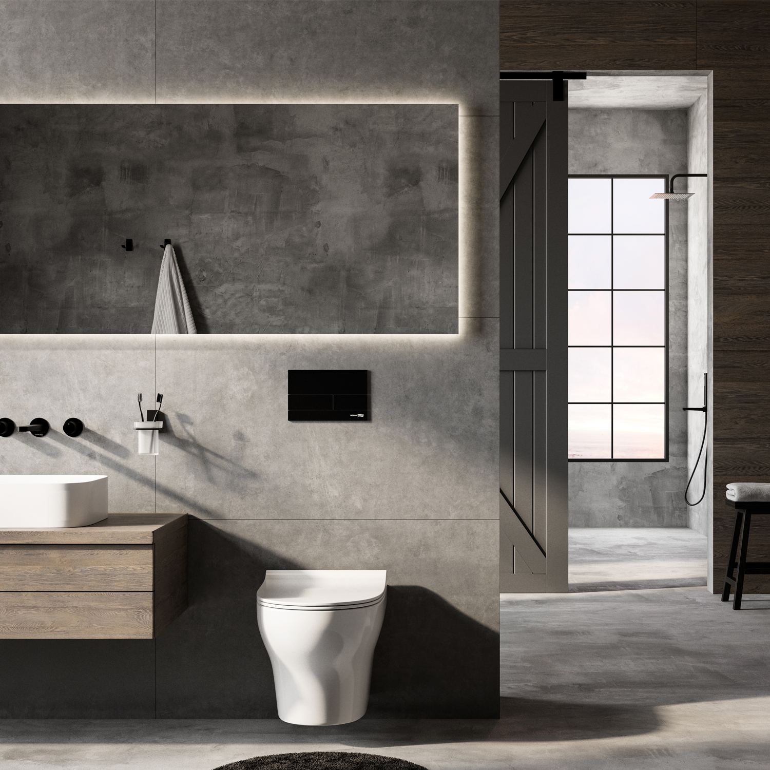 Унитаз подвесной WasserKRAFT Berkel H001.E034 белый