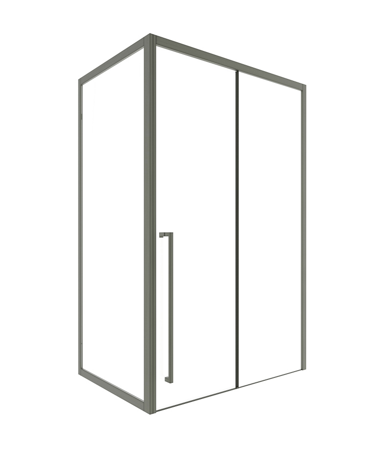 Душевой уголок Timo TDSS-130/13C-8L + TSS-900/13C-8 130x90 см, профиль никель, стекло прозрачное