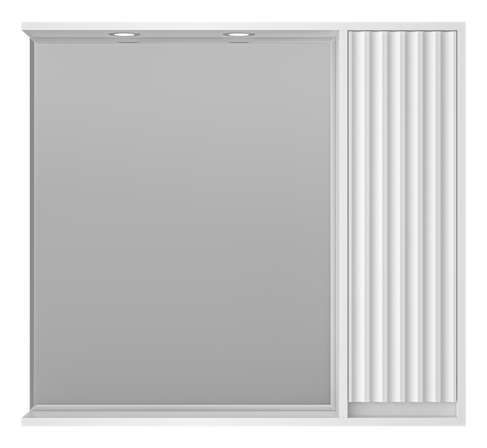 Зеркало с шкафчиком Brevita Balaton 90 R, белый