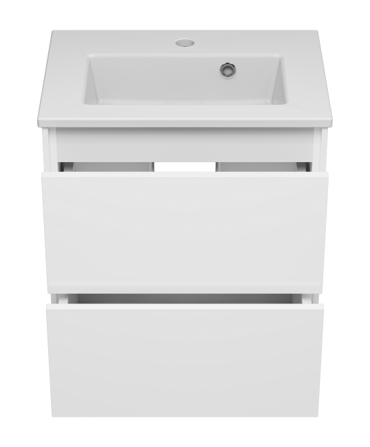 Тумба с раковиной Brevita Toy 50 подвесная, белый