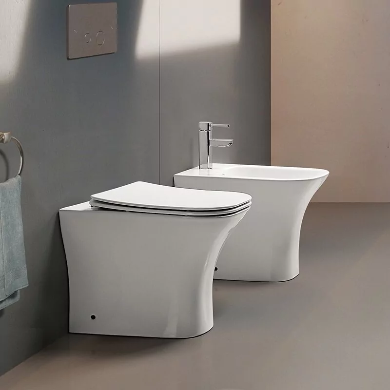 Унитаз Ceruttispa Vettore F CT7841 напольный, приставной, белый