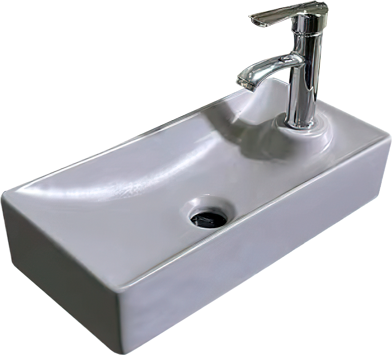 Раковина SantiLine SL-2009LMG накладная, серый матовый