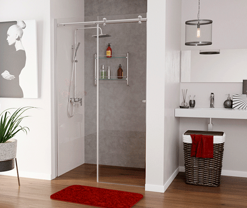 Душевой уголок WasserKraft Vils 56R22 100х90 прямоугольный, без поддона, прозрачное стекло, хром