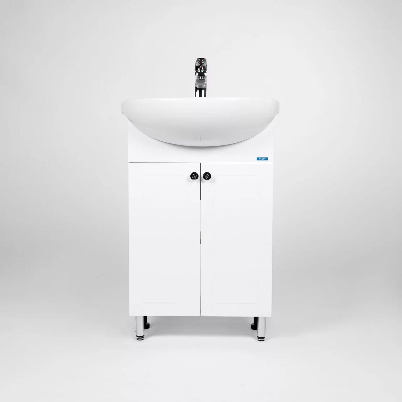 Тумба напольная Viant Париж 55 с раковиной Erica 55, белый