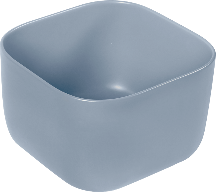 Раковина SantiLine SL-1111BM накладная, голубой матовый