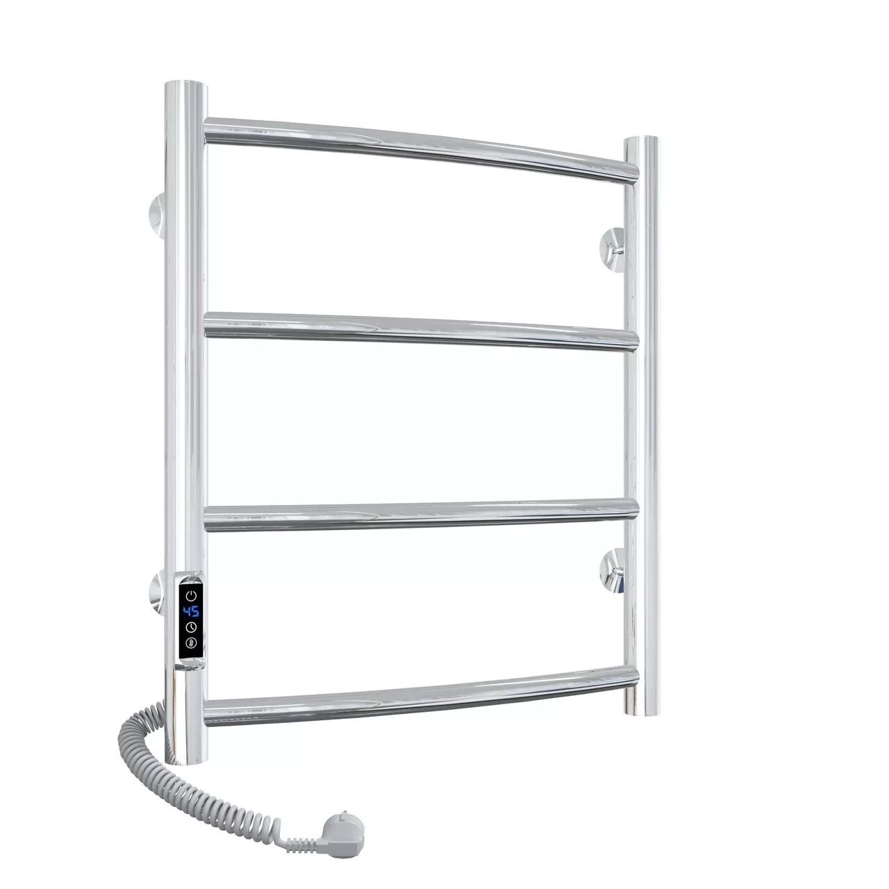 Полотенцесушитель электрический Laris Классик П4 400х500 с терморегулятором, левый, хром