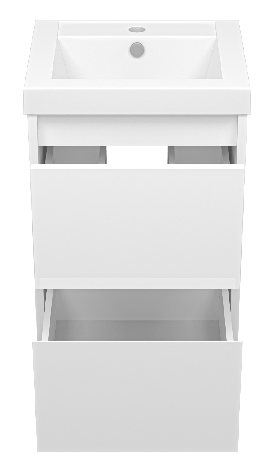 Тумба с раковиной Misty Алиса 40 подвесная, белый