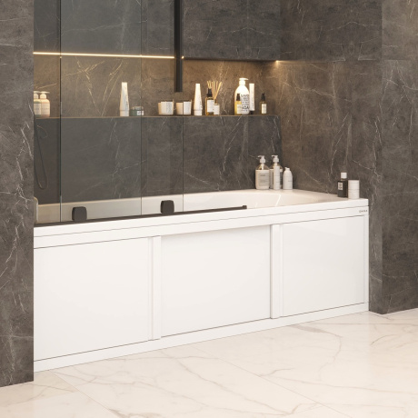 Экран под ванну Onika Одио 150 раздвижной белый