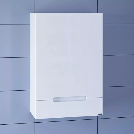 Шкаф навесной Санта Лондон 60 с ящиком, белый