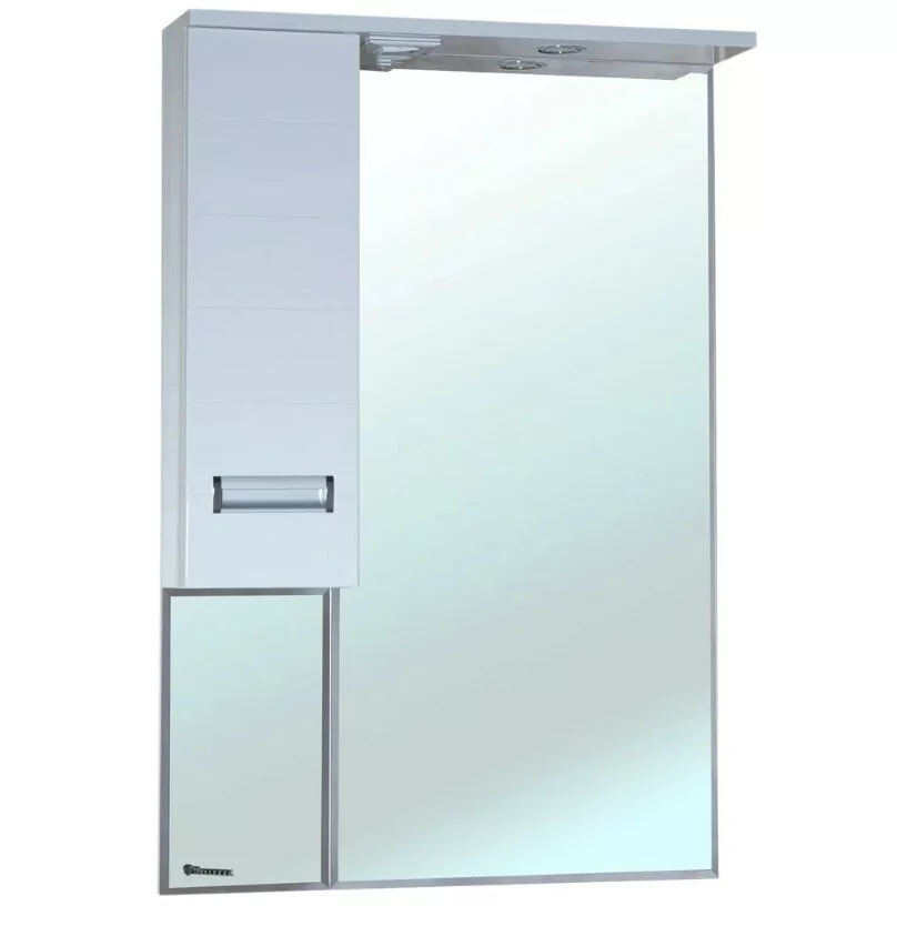 Зеркало-шкаф Bellezza Сиена 60 L свет, белый