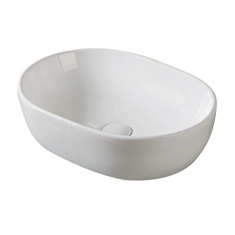 Раковина SantiLine SL-1084 накладная, белая