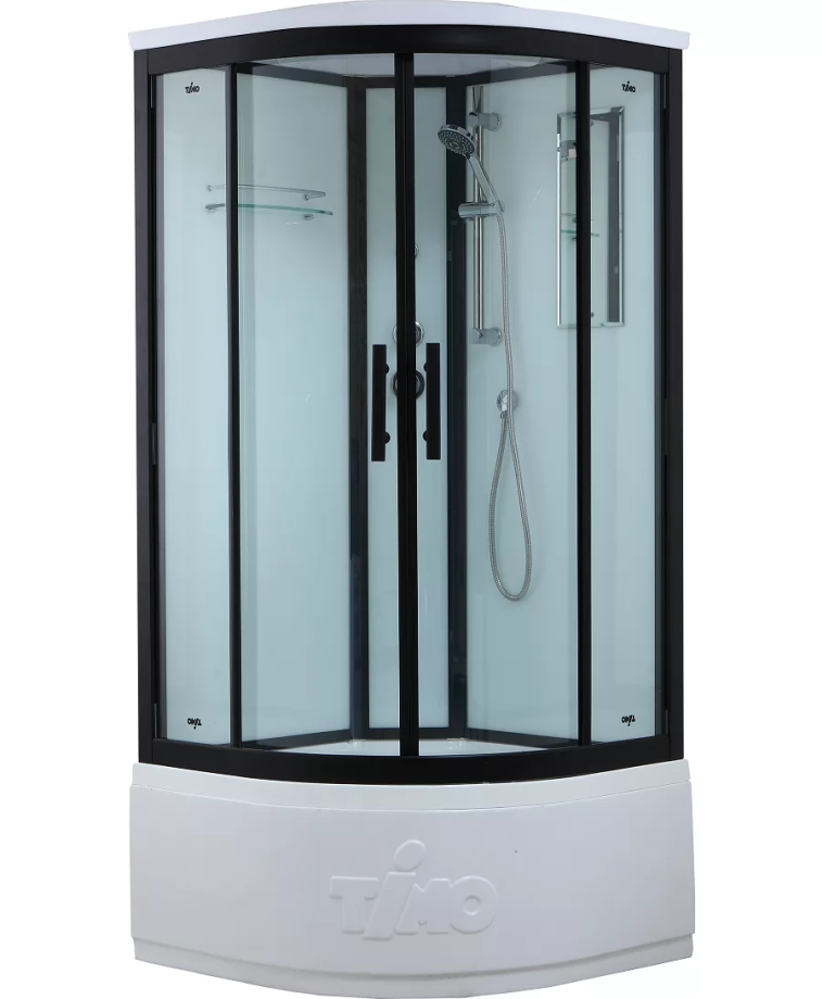 Душевая кабина Timo Standart Т-6600 Black 100x100