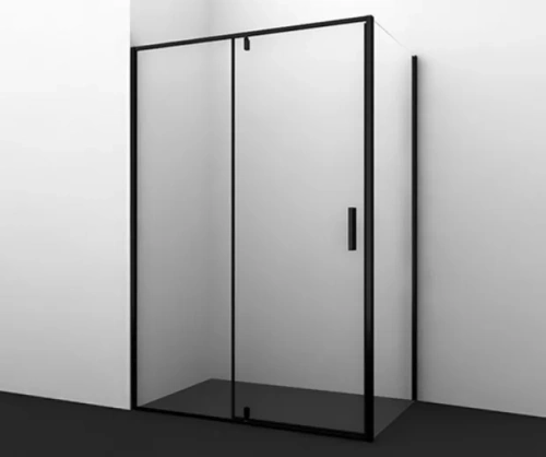 Душевой уголок WasserKraft Elbe 74P10 120х100 прямоугольный, без поддона, прозрачное стекло, черный от магазина Vanna-Vanna.ru!