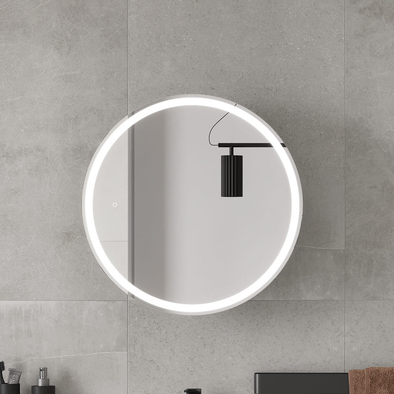 Зеркальный шкаф EQUIL Smile LED D60 графит софт