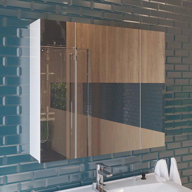 Зеркальный шкаф подвесной SanStar Универсальный 90 белый