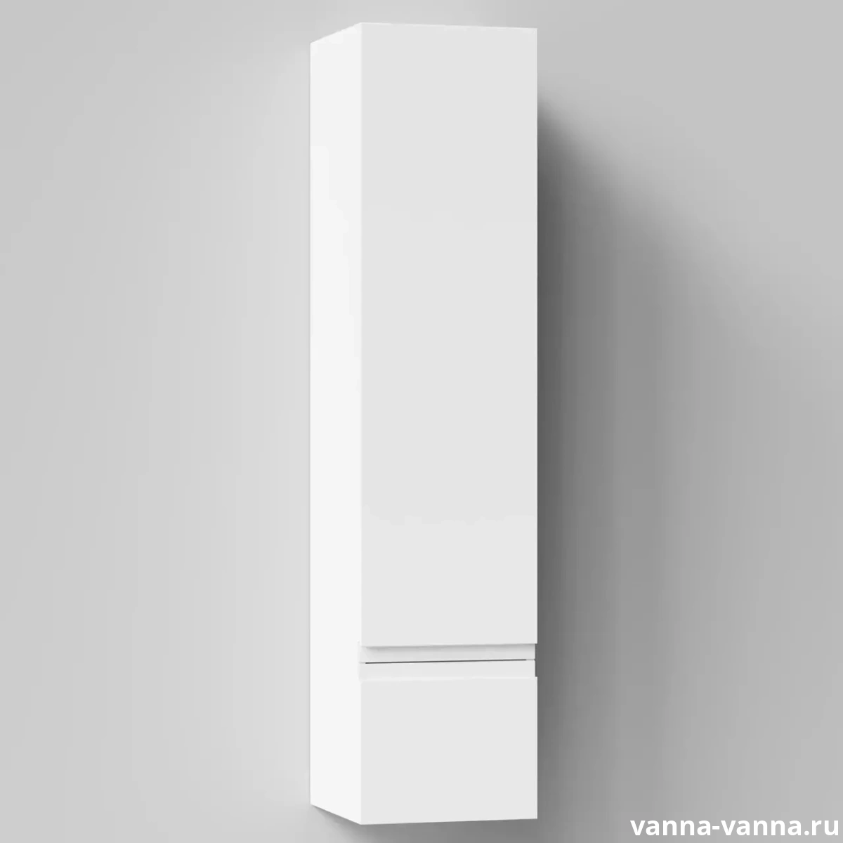 Пенал Vod-ok Салли 35 L/R подвесной, 1 дверь, 1 ящик, белый от магазина Vanna-Vanna.ru!