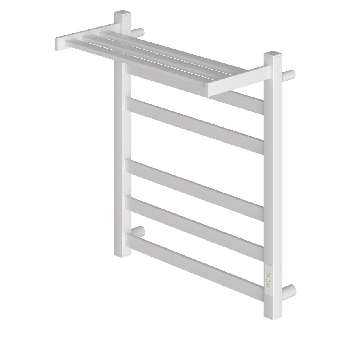 Полотенцесушитель электрический APEXTERMO Terra TR01165WM 600x500 с полкой, белый матовый