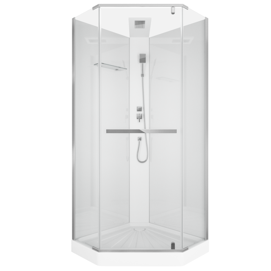 Душевая кабина Ceruttispa CHIKA901T без крыши (90x90x215-225)