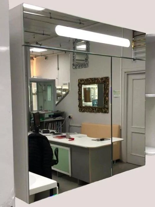 Зеркало-шкаф Emmy Сигма 80 свет, левое, белый