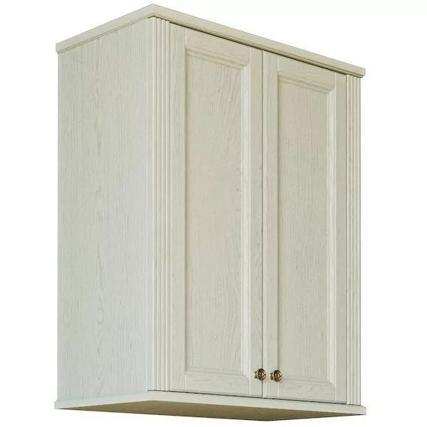 Шкаф навесной ValenHouse Лиора 65 слоновая кость, бронза