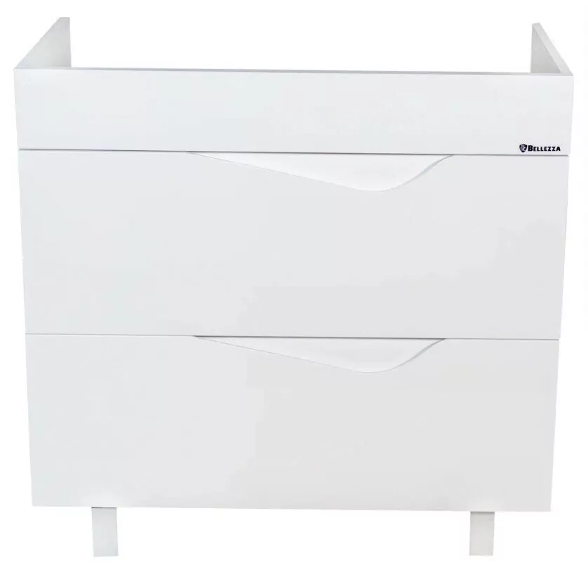 Тумба с раковиной Bellezza Эйфория 85 напольная, белая