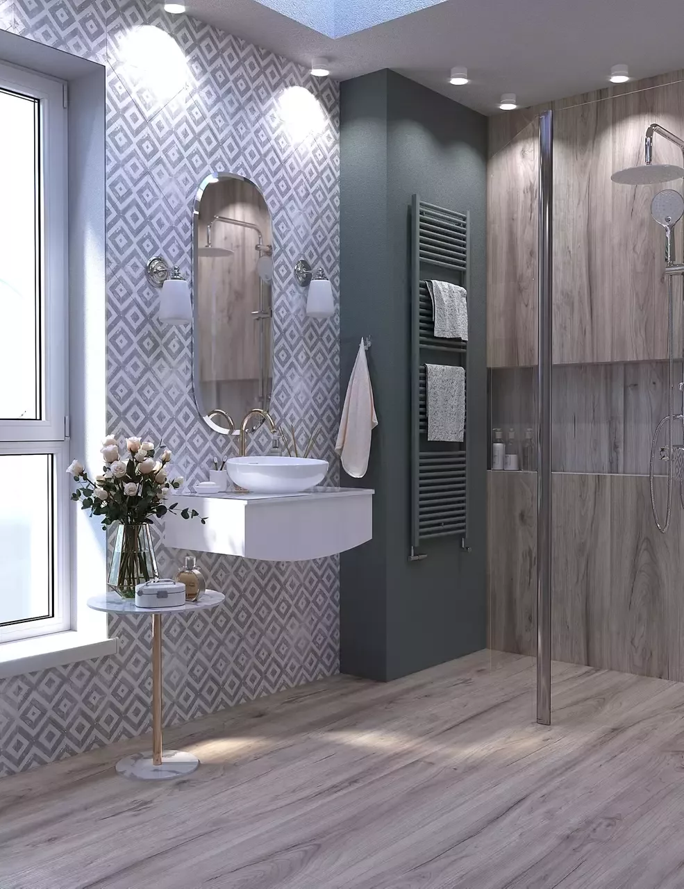 Тумба подвесная 1Marka Nega 80П с накладной раковиной Infinity 60, 1 ящик, белый