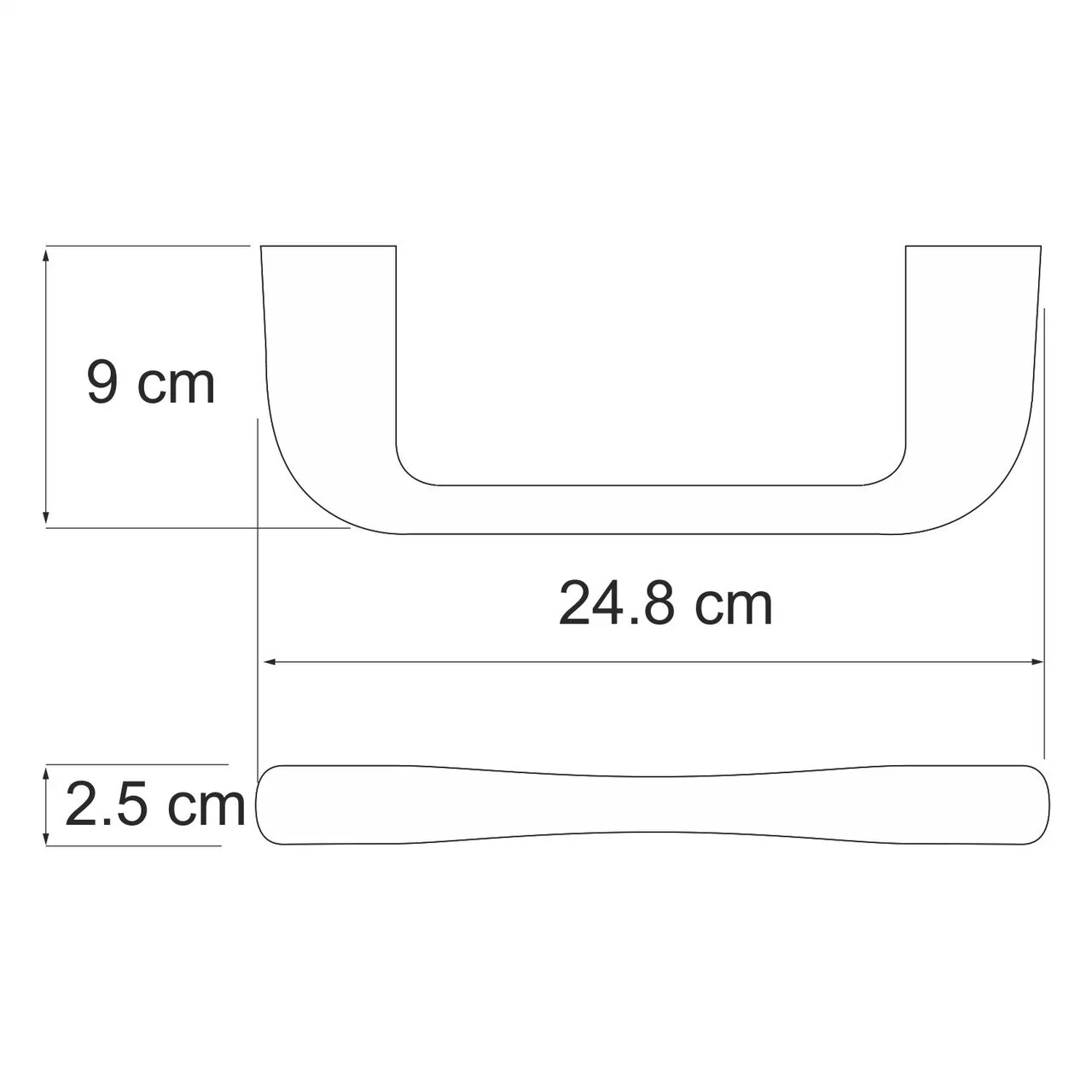 Полотенцедержатель WasserKraft Berkel K-6832 хром