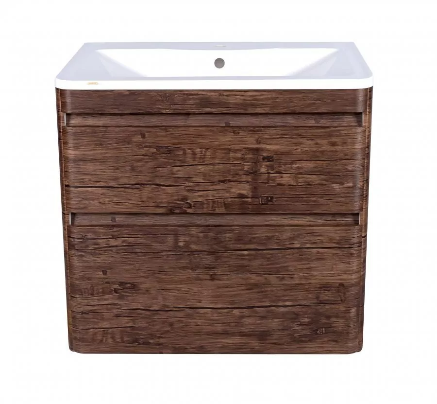 Мебель для ванной Style Line Атлантика подвесная 80 Plus Люкс комплект, старое дерево