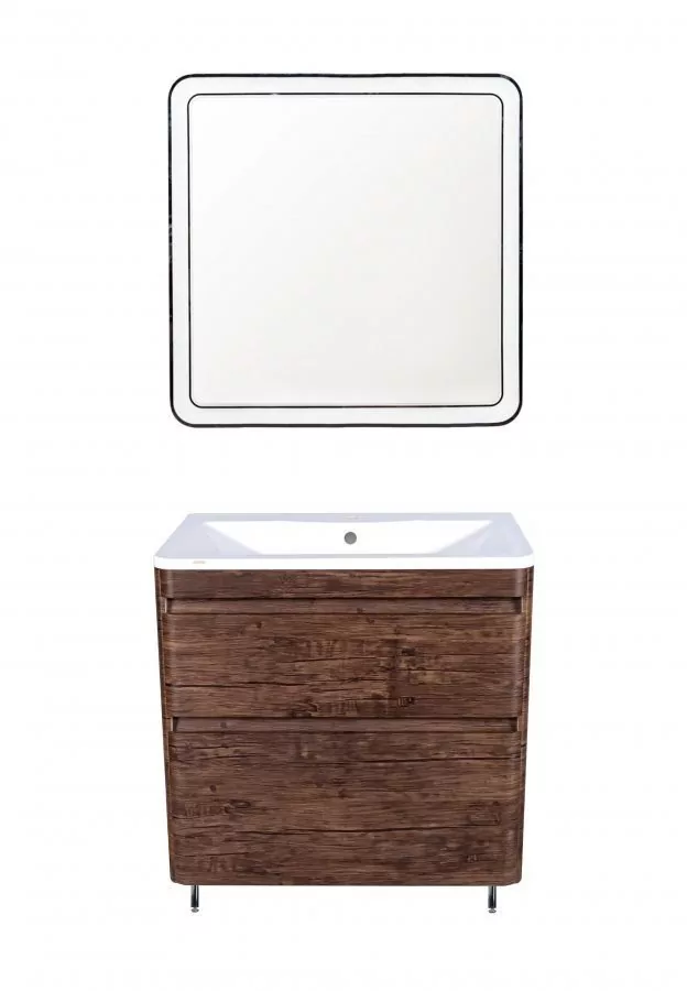 Мебель для ванной Style Line Атлантика 80 Plus Люкс комплект, напольный, старое дерево
