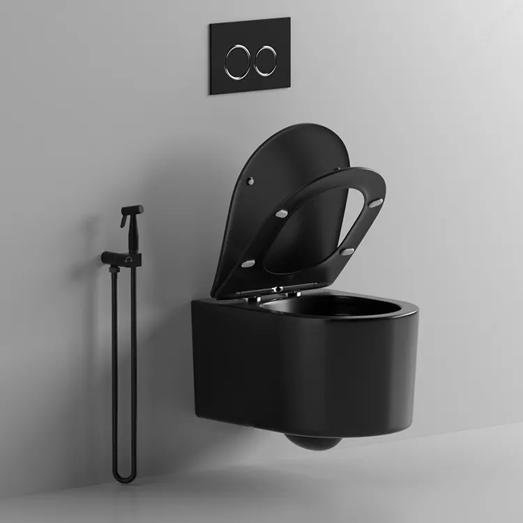 Унитаз Ceruttispa Tanaro Aria MB CT9238 подвесной, черный матовый