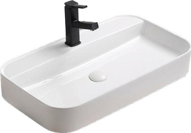 Раковина SantiLine SL-1007 накладная, белая