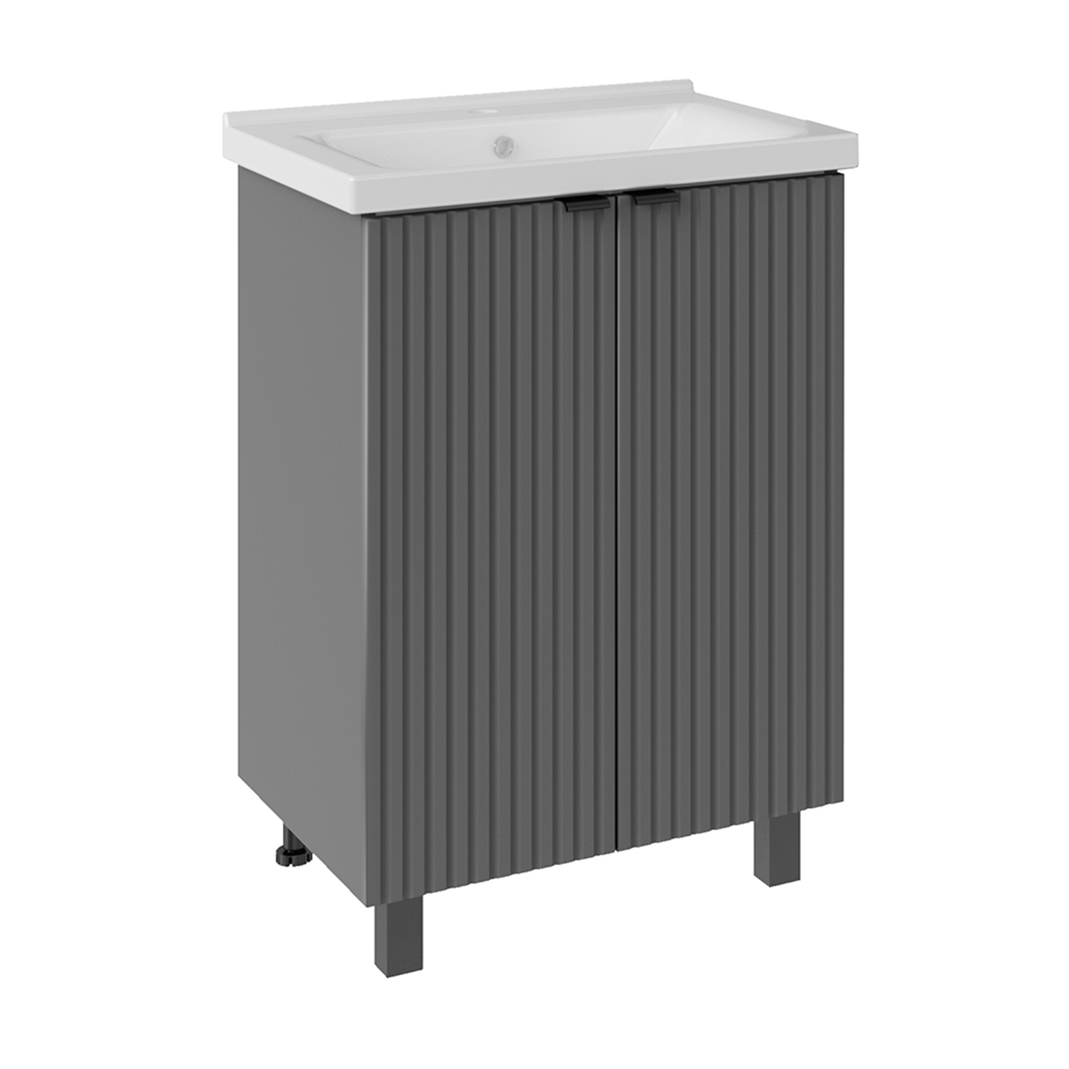 Мебель для ванной Асб-мебель Дора 60 комплект, напольный, grey
