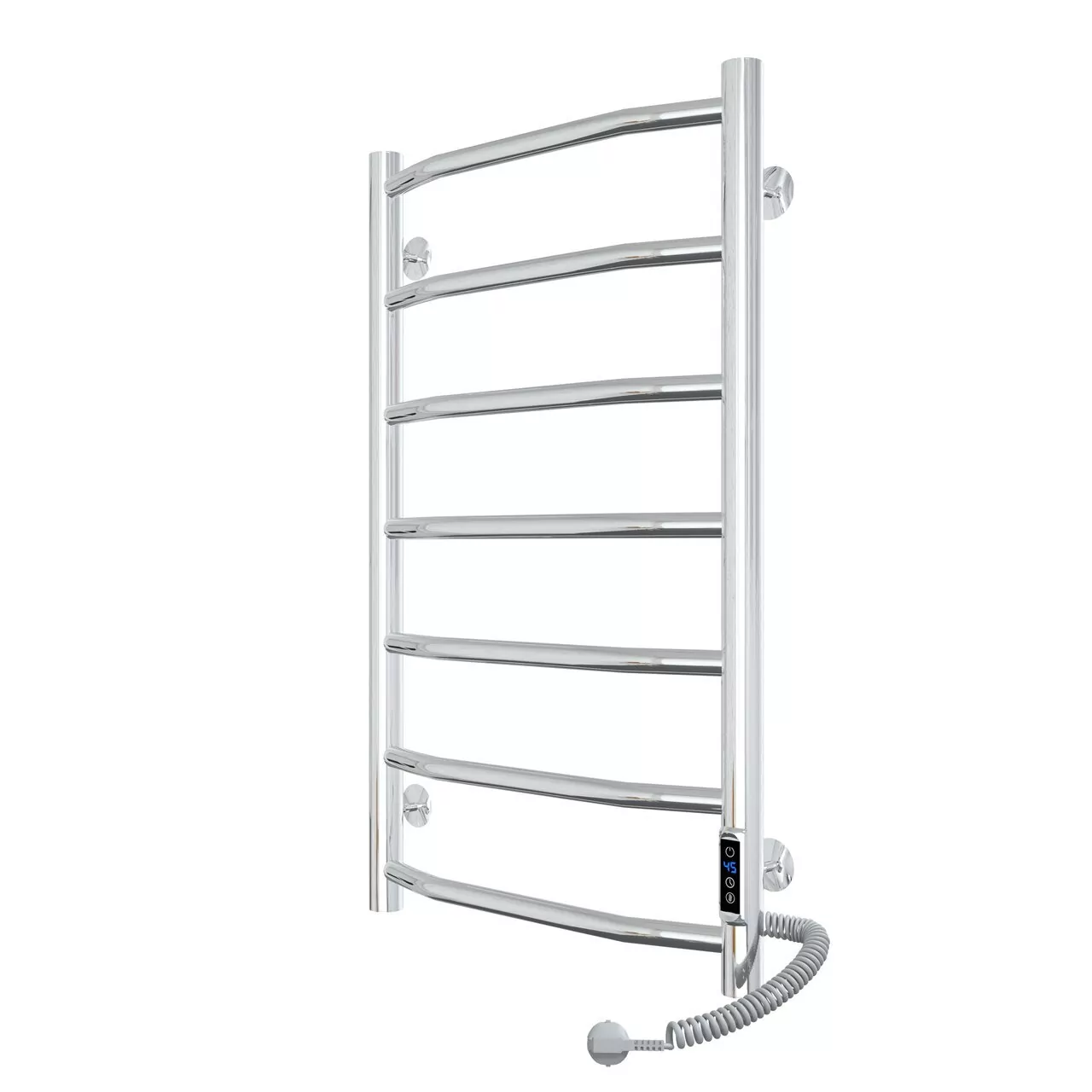 Полотенцесушитель электрический Laris Виктория П7 400х700 с терморегулятором, правый, хром
