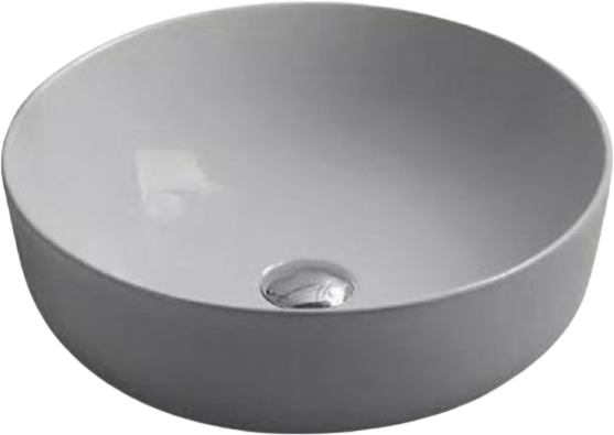 Раковина SantiLine SL-1054MG накладная, серый матовый