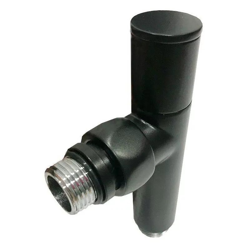 Вентиль запорный угловой Laris 1/2х1/2 ш/ш с отражателем черный матовый ZZ 5101SCH0404ЧМ 2 шт.