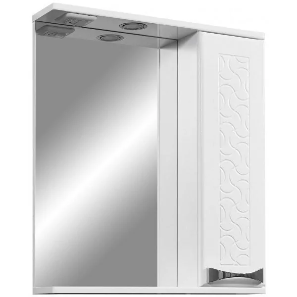 Зеркало со шкафчиком Stella Polar Ванда 60 R свет, белый