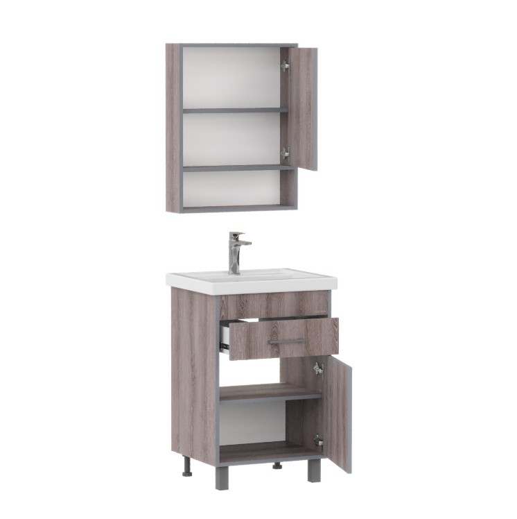 Зеркало-шкаф Onika Натали 50.00 ясень таормина