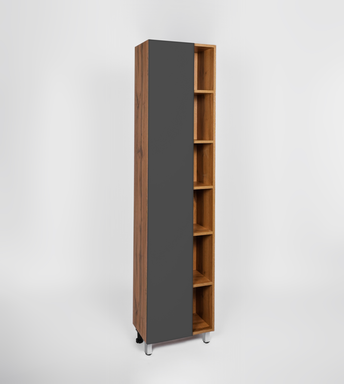 Пенал напольный Viant Бостон 45 L/R графит/дуб вотан