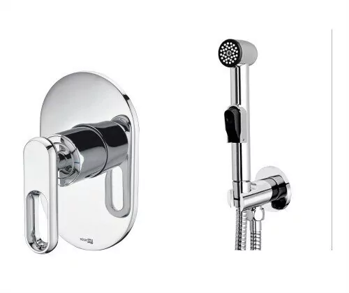 Смеситель с гигиеническим душем WasserKRAFT A111857 хром