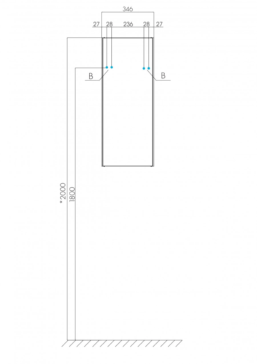 Шкаф навесной Aquaton Асти 40 белый глянец, ясень шимо