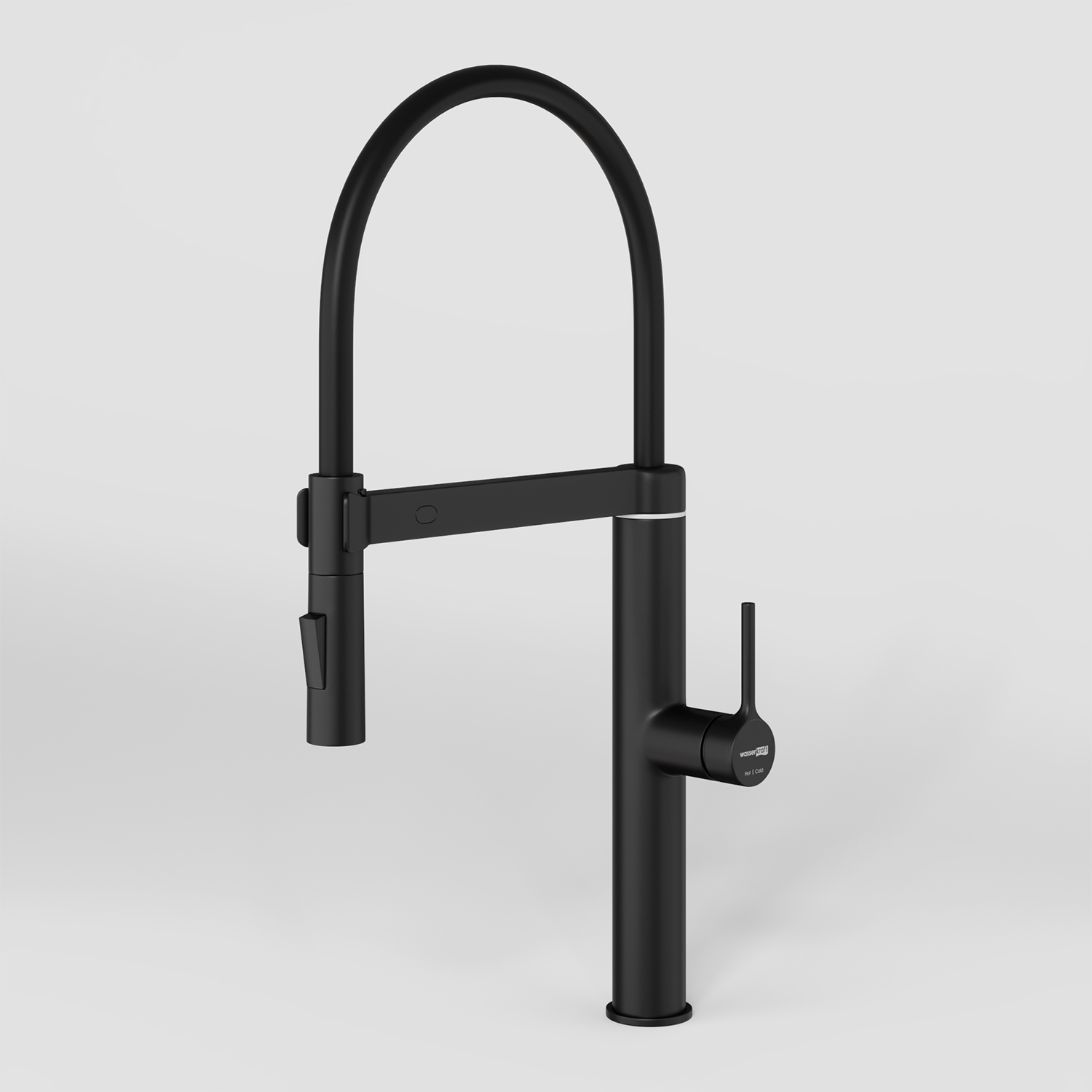 Сенсорный смеситель для кухни с гибким изливом WasserKraft A8867 черный