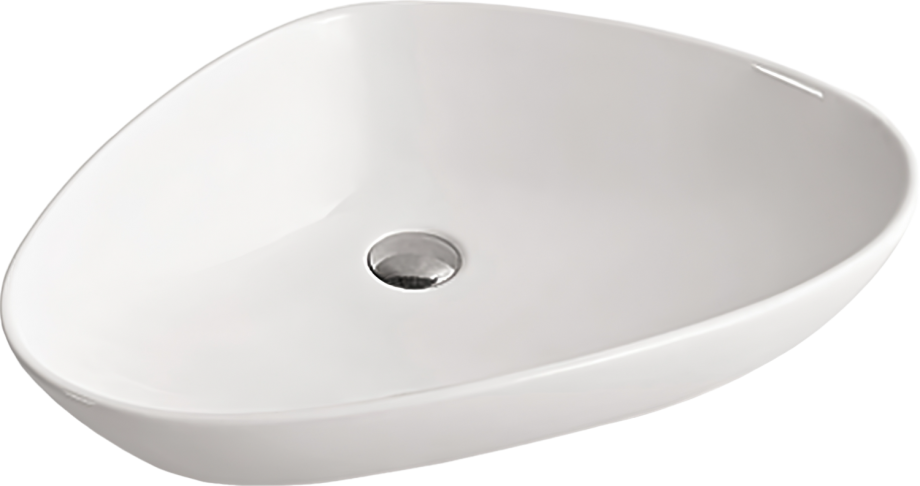 Раковина SantiLine SL-1034 накладная, белая