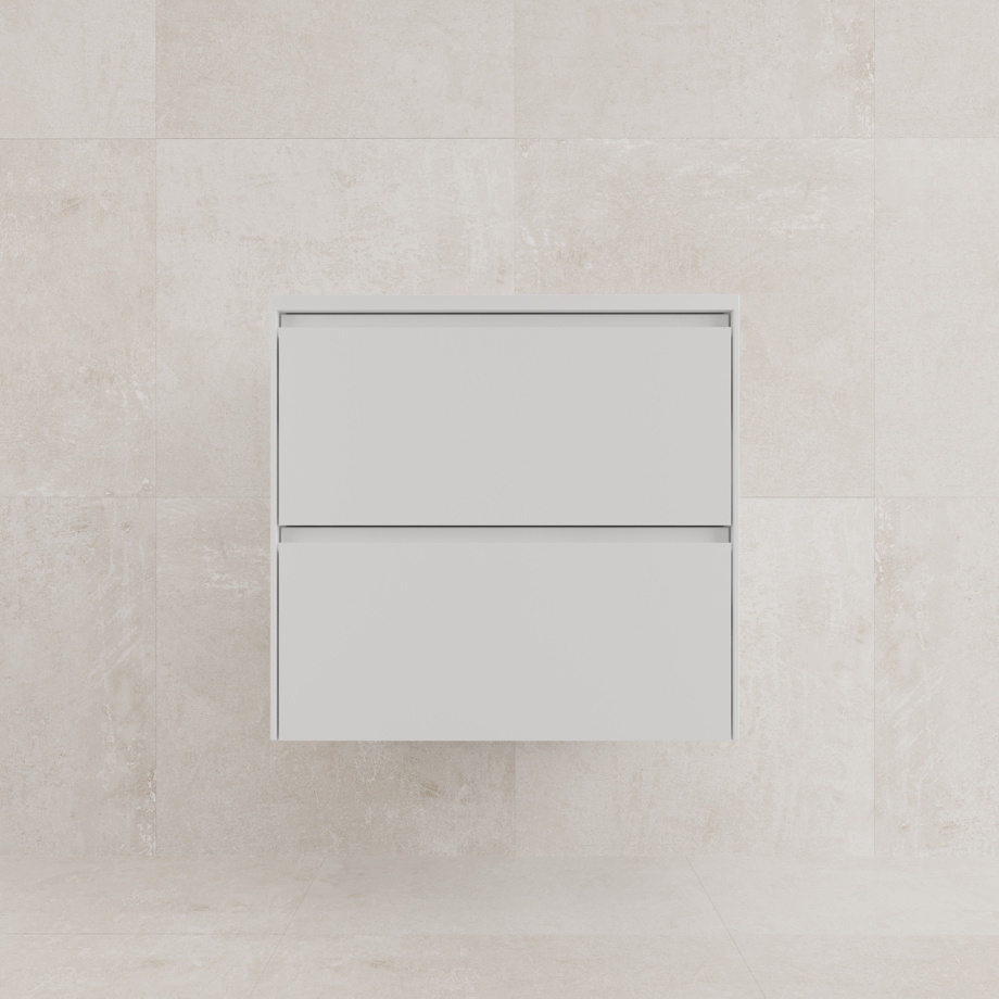 Тумба подвесная Style Line Лима 60 с раковиной Line 60, 2 ящика, белый матовый