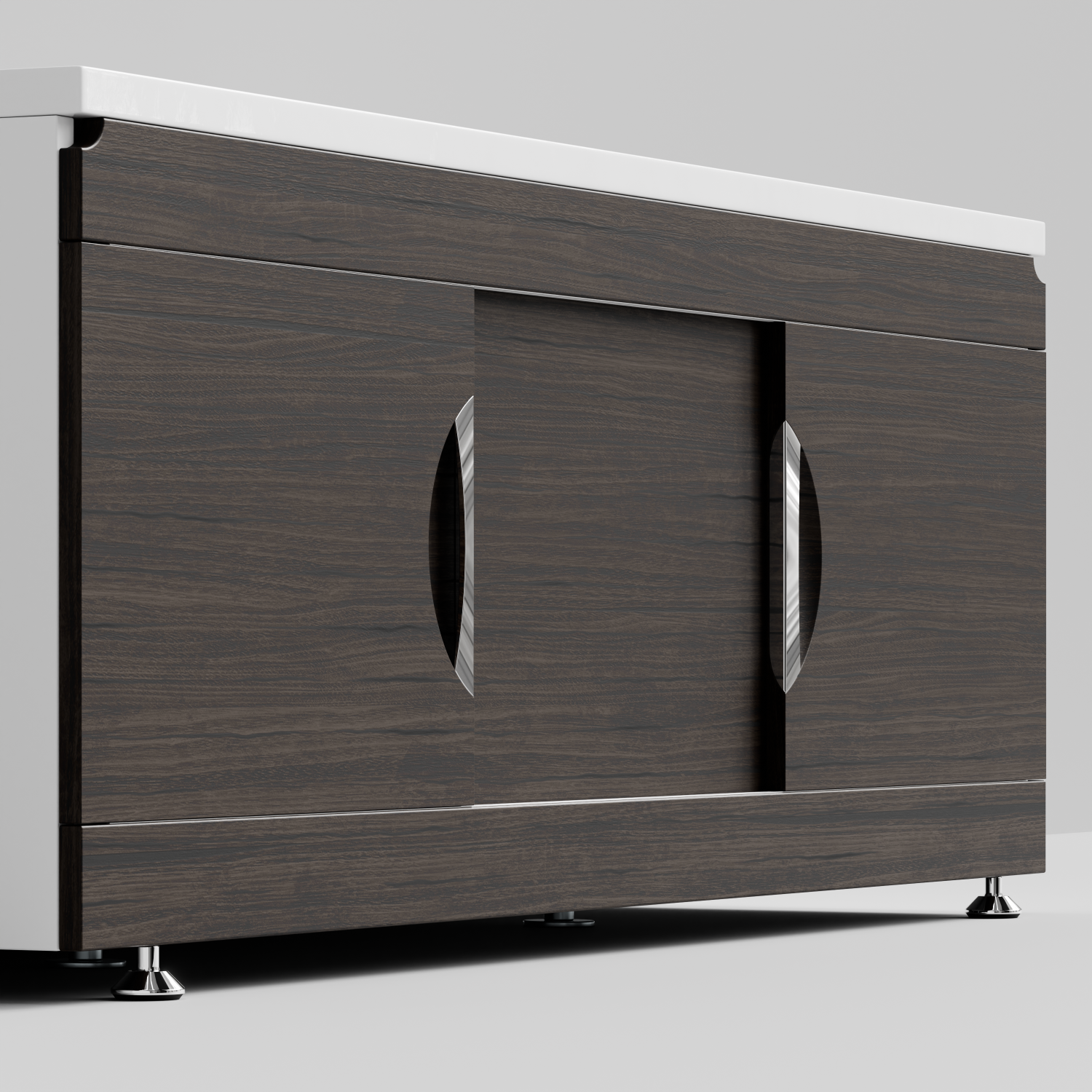 Экран под ванну Vod-ok Топ 150 раздвижной венге