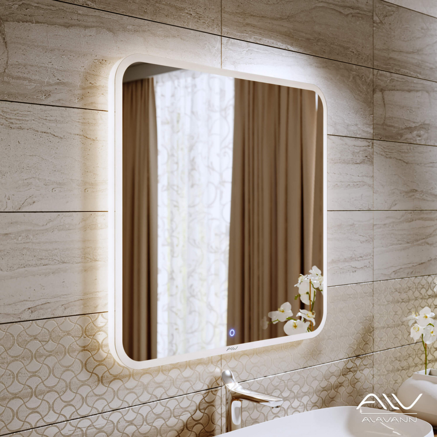 Зеркало Alavann Vanda-35 80 свет, сенсор