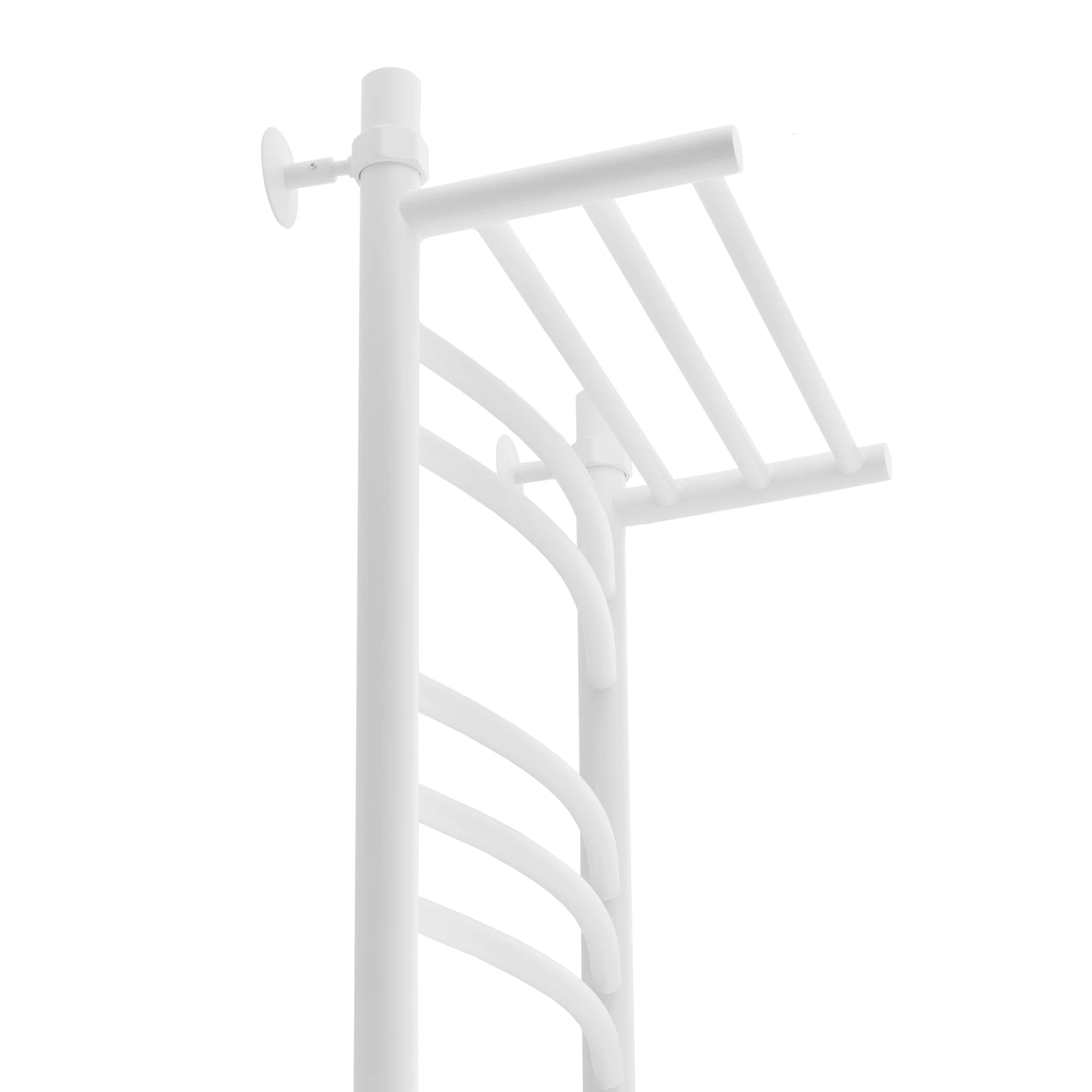 Полотенцесушитель водяной Energy Prestige Modus 800x400 белый, лесенка с полкой, нержавеющая сталь, подключение 3/4"