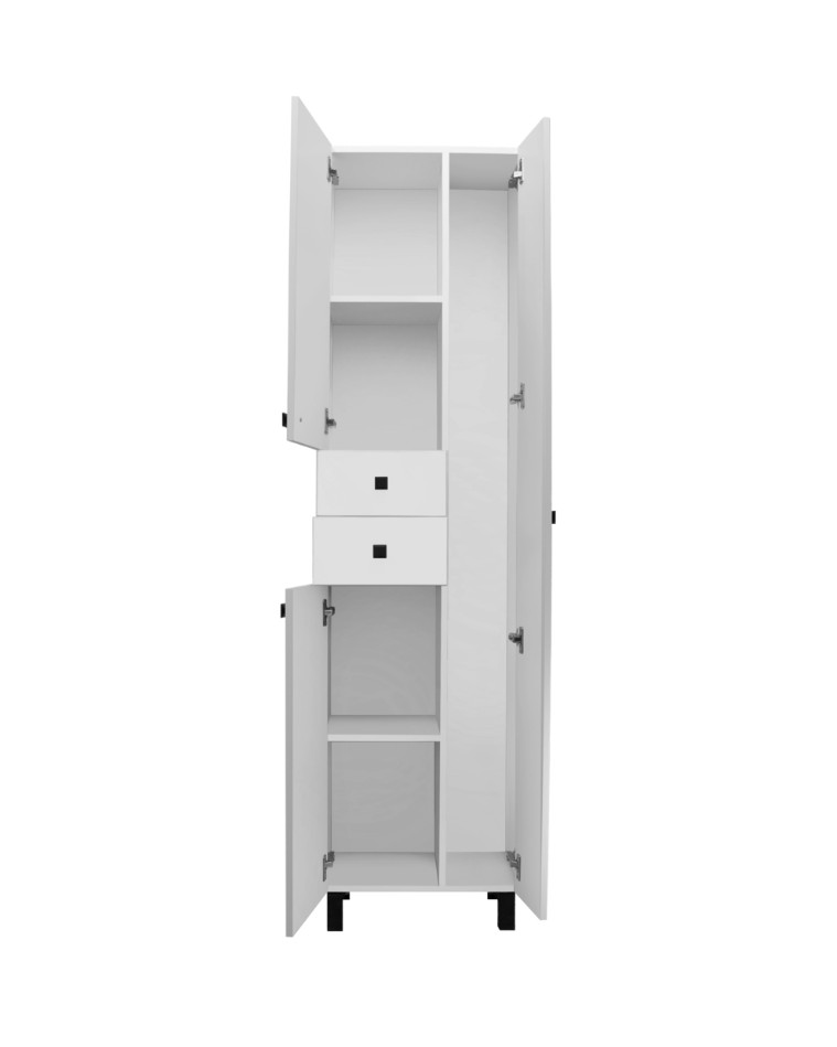 Пенал Runo 50 напольный, матовый белый, правый